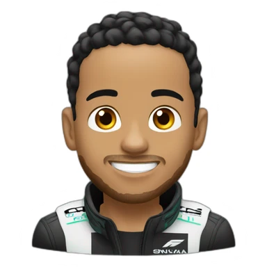 lewis hamilton with his wdc sticker