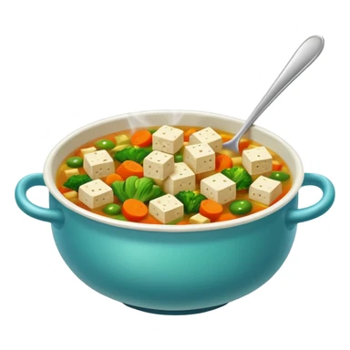 Tofu and veggie soup  sticker