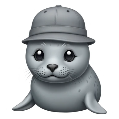 Seal with hat on sticker