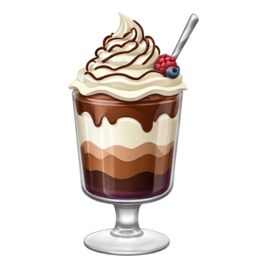 dessert in a glass sticker