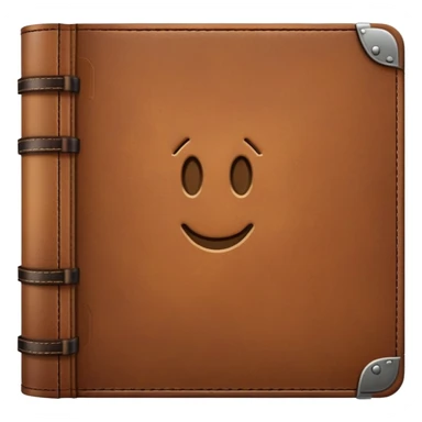 brown photo album open sticker
