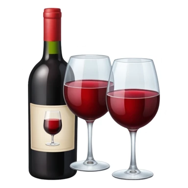 Bottle of wine sticker