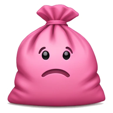 pink money bag sticker