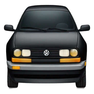 Black Volkswagen Jetta car sticker