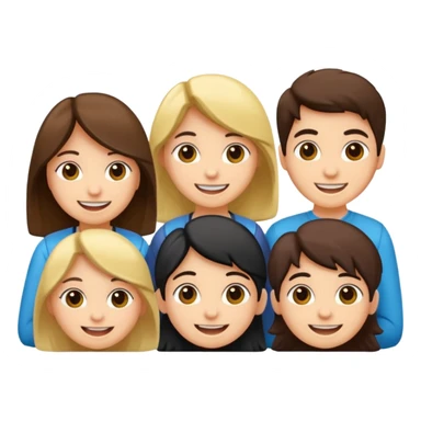 dos grupos de estudiantes cuerpo completo sticker