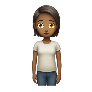 Una niña durmiendo con pelo corto  sticker