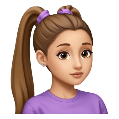 ariana grande ponytail 2025 sticker