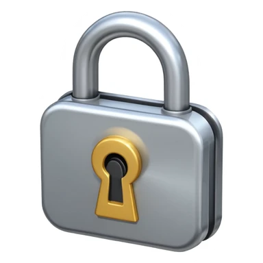 A lock icon on a closed email, with no text. sticker
