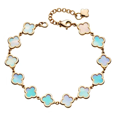 Van Cleef Vintage Alhambra bracelet in Mother of pearl sticker