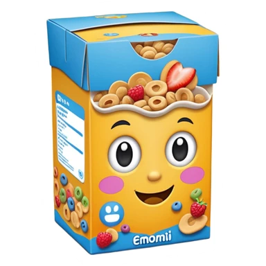 cereal box sticker