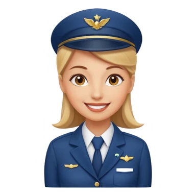 empathy flight attendant woman sticker