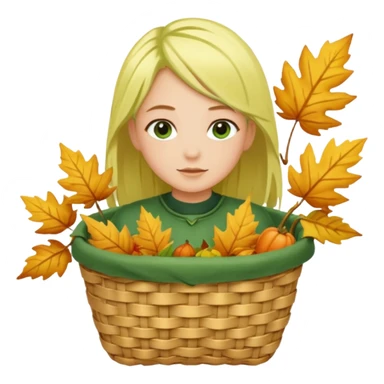 Breeze + leaf basket,Sky Gardener. sticker