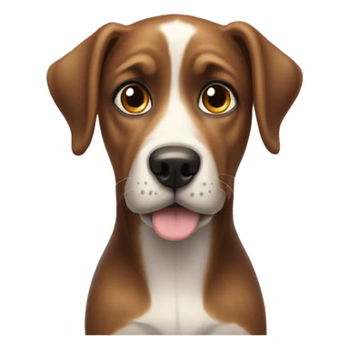 dog with big puppy eyes sticker