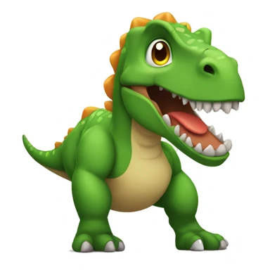 strong hunky dinosaur sticker