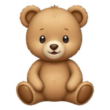 Cute flat-style teddy bear icon for infant daycare. i want to feel safe when see that teddy
 sticker