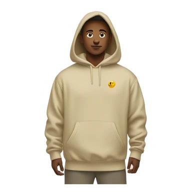 beige nike hoodie no person sticker