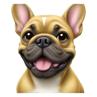 Fawn French bulldog Greenbay Packer Fan sticker