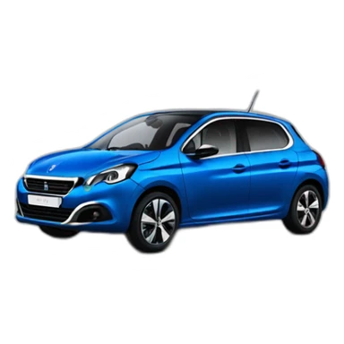 208 peugeot blue 2023 sticker