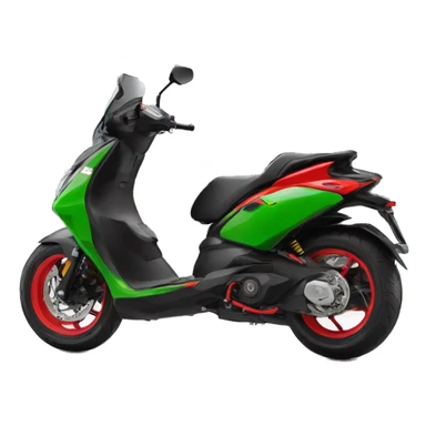 Aprilia sr 50 gt replica 2020 black red and a little bit of green sticker