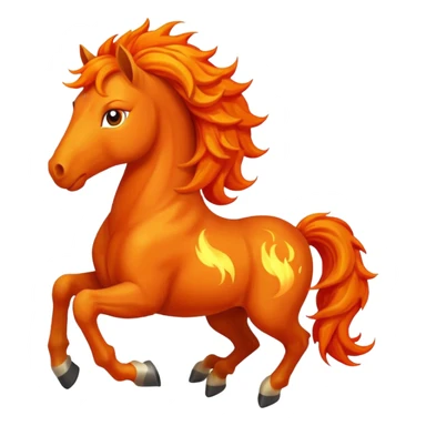 Fire horse sticker