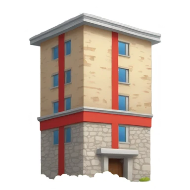 Torre humana típica catalana con camiseta roja  sticker