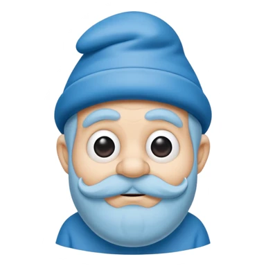 grandfather smurf  sticker