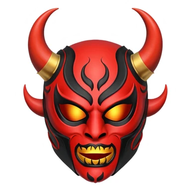 Devil Luchador mask  sticker