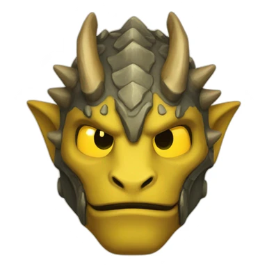 Yellow dragonborn sticker