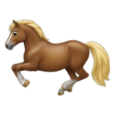 Un cheval sur souris sticker