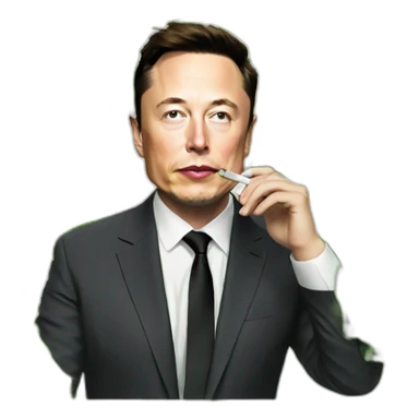 Elon musk smoking weed sticker