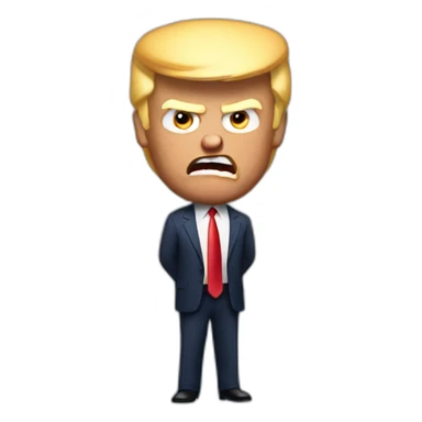 Trump angry sticker
