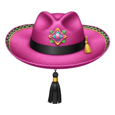 sombrero de  egresados color rosa sticker