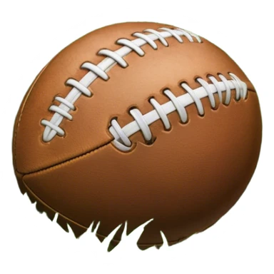 Cinematic Realistic image of an AFL ball resting on a lush, grassy field, showcasing weathered leather textures and intricate markings, bathed in soft, natural lighting that emphasizes its iconic role in the game sticker