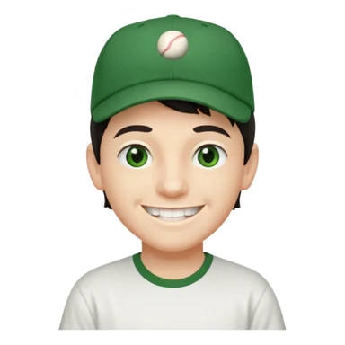 older-teenage-boy-dark-hair-green-eyes-tshirt-smiling-with-teeth-showing-baseball hat on sideways sticker