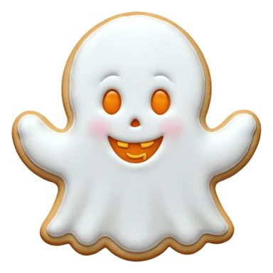 halloween ghost cookie sticker