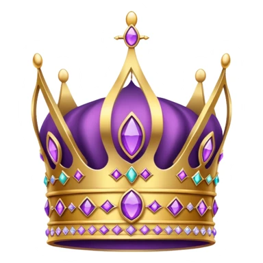 Purple royalty crown  sticker
