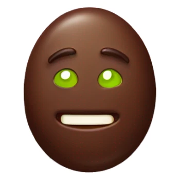 Chocolate with pistachio filling sticker