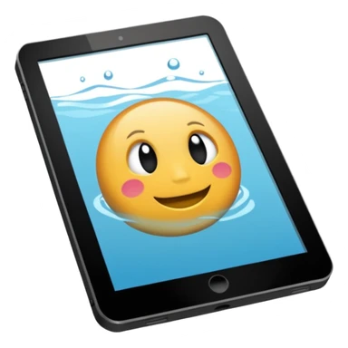 E reader caduto in acqua  sticker