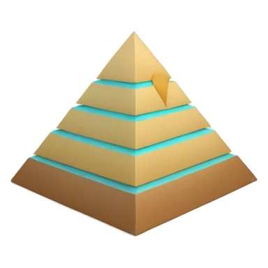 maslow pyramid in 3d sticker