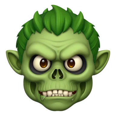 skull face troll emojie sticker