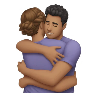 Boyfriend girlfriend hug  sticker