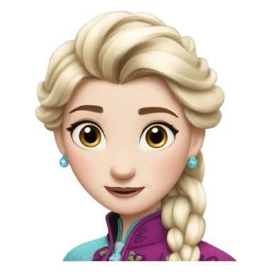 anna from frozen sticker