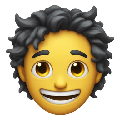 Half face smiling other half a demon smiling sticker