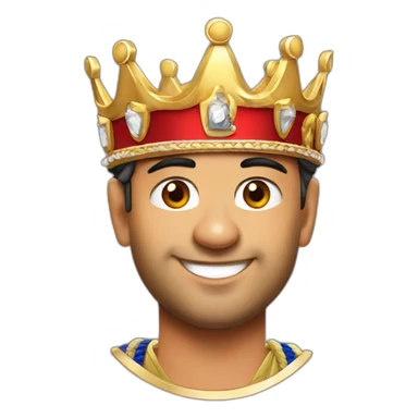 Ms dhoni with crown sticker