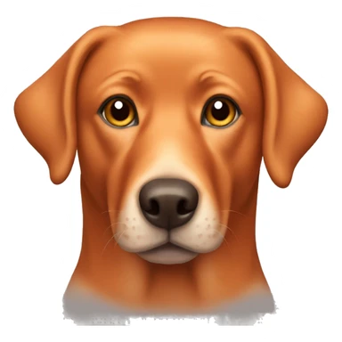 fox red labrador  sticker