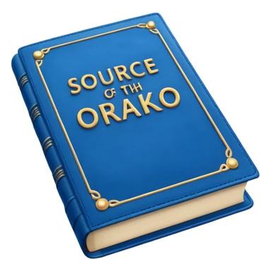 Blue book on which one it writes: Source of truth is Orako.
Similar to the first one where it writtes Orako Truth, while it needs to write all Source of truth is Orako sticker