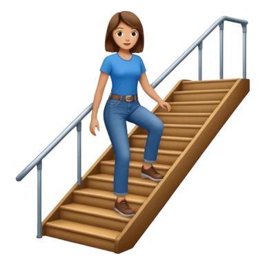 going up stairs sticker