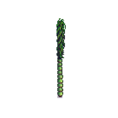 a single tall leek, pixel art style sticker