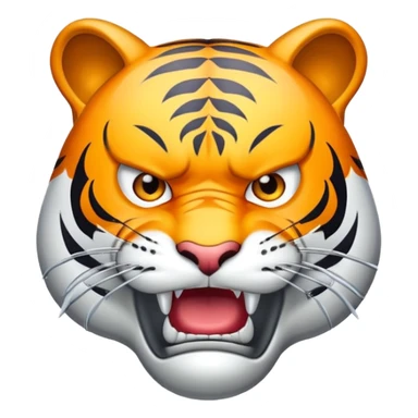 tiger face with salt shaker being salty for Twitch emote sticker