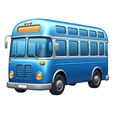 blue bus sticker